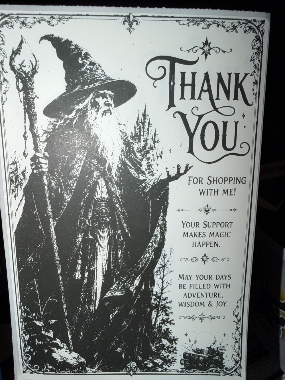 Thank You Wizard Art Print 50 count 4x6